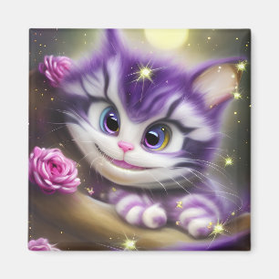Schattige Cheshire Kitten Magneet
