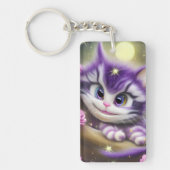 Schattige Cheshire Kitten Sleutelhanger (Voorkant)