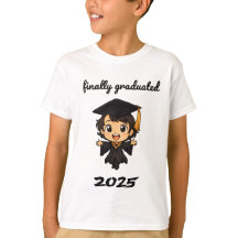 Schattige Chibi Afstuderen 2025 T-shirt – Eindelij