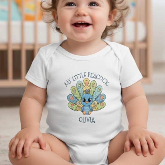 Schattige Chibi Baby Pauw Romper