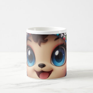 Schattige Chibi Beer in Graffiti Vlinder Hoodie –  Koffiemok