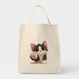 Schattige Chibi Cat Reaching Out – Schattigee Cart Tote Bag