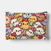 Schattige Chibi Chicken Pattern Design Etui (Voorkant)