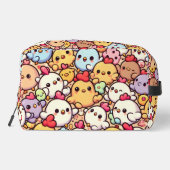 Schattige Chibi Chicken Pattern Design Toilettasje (Achterkant)