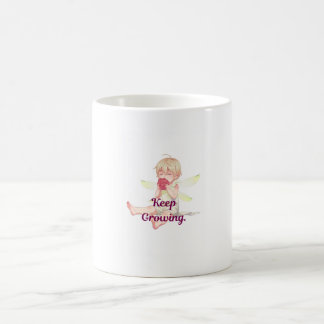 Schattige Chibi Fee Anime Meisje Blijf Positief Gr Koffiemok
