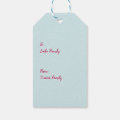 Schattige Chibi Fee Schaap Regenboog Eid Adha Muba Cadeaulabel (Achterkant)