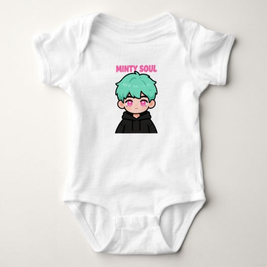 Schattige Chibi Jongen: Kawaii Kinderen Anime Acce Romper (Voorkant)