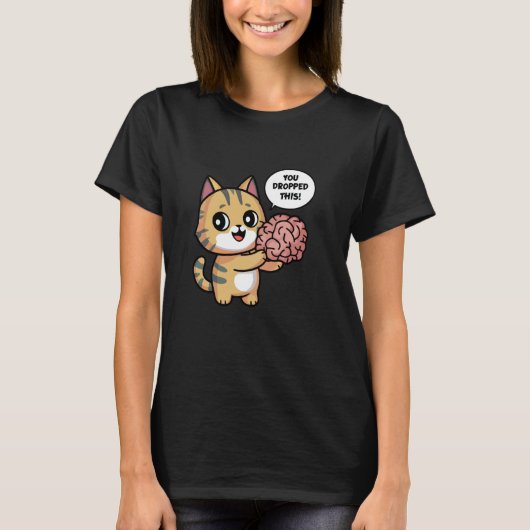 Schattige Chibi Kat Je Bent Dit Vergeten T-shirt (Voorkant)