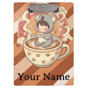 Schattige Chibi Koala Avontuur Professioneel Klembord
