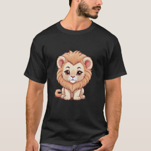 Schattige Chibi Lion Schattigee Anime Big-Eyed Lio T-shirt