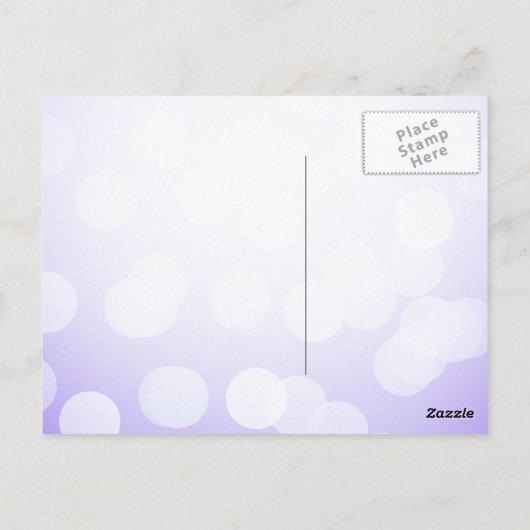 Schattige Chibi-meisje dat harp speelt op de maanv Briefkaart (Achterkant)