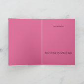 Schattige Chibi Meisje roze haar Verjaardag Kaart (Binnen)