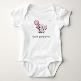 Schattige Chibi Olifant Droom Groot Kleine Eén Bab Romper