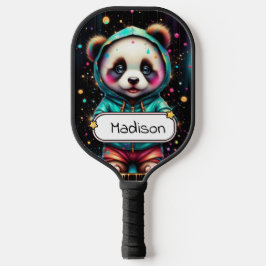 Schattige Chibi Panda Aanpasbaar Pickleball Paddle