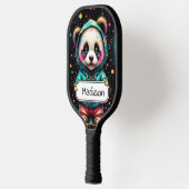 Schattige Chibi Panda Aanpasbaar Pickleball Paddle (Links)