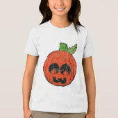 Schattige Chibi pompoen Tri-Blend Shirt (Voorkant)
