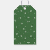 Schattige Chibi Rendier Kous Kerstmis Cadeaulabel (Achterkant)