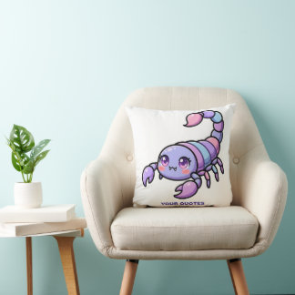 Schattige Chibi Schorpioen Zodiac Kussen
