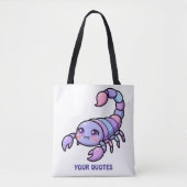 Schattige Chibi Schorpioen Zodiac Tote Bag (Voorkant)