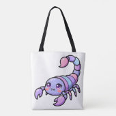 Schattige Chibi Schorpioen Zodiac Tote Bag (Achterkant)