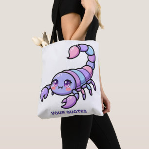 Schattige Chibi Schorpioen Zodiac Tote Bag