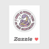 Schattige Chibi Snake – Schattigee en positieve ze Sticker (Vel)
