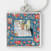 Schattige Chic 1 jaar Jubileum Cadeaus voor Vriend Sleutelhanger (Voorkant)