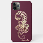 Schattige Chic Gold Paisley Case-Mate iPhone Case (Achterkant)
