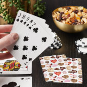 Schattige Chic Kleurrijke Chocolade Hartjes Snoep Pokerkaarten (Insitu)