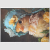 Schattige Chick Bonnet Spring Crafts Decoupage Tissuepapier (Voorkant)