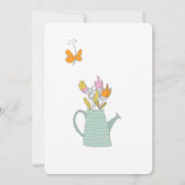 Schattige Chick met een Tea Cup - Paasbrunch Kaart (Achterkant)