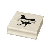 Schattige Chicken Boerderij Fresh Eggs Carton Naam Rubberstempel (Stempel)