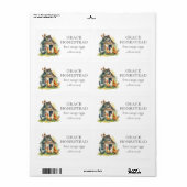 Schattige Chicken Coop Boerderij Egg Carton Etiket (Full Sheet)