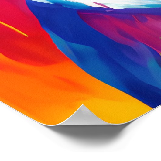 Schattige Chihuahu, Download kleurrijke digitale k Poster (Hoek)