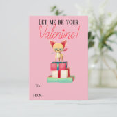 Schattige Chihuahua Be My Valentijn Valentijn Kaar Kaart (Staand voorkant)