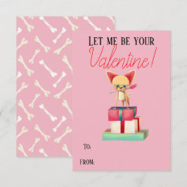 Schattige Chihuahua Be My Valentijn Valentijn Kaar Kaart