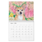 Schattige Chihuahua Dog Art Design 2024 Maandelijk Kalender (Mar 2026)