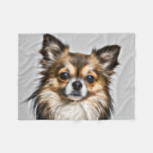 Schattige Chihuahua Fleece Deken (Voorkant (Horizontaal))