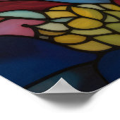 Schattige Chihuahua Glazen in lood raamontwerp Poster (Hoek)