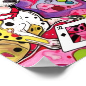 Schattige Chihuahua honden speelkaarten Poster (Hoek)