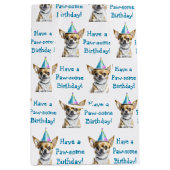 Schattige Chihuahua in Verjaardag Pet Medium Cadeauzakje (Voorkant)