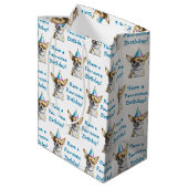 Schattige Chihuahua in Verjaardag Pet Medium Cadeauzakje (Achterkant Gekanteld)