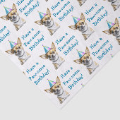Schattige Chihuahua in Verjaardag Pet Tissuepapier (Detail)