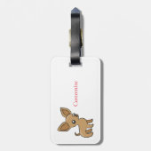 Schattige Chihuahua Mama Art Thunder_Cove Bagagelabel (Achterkant verticaal)