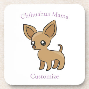 Schattige Chihuahua Mama Art Thunder_Cove Bier Onderzetter