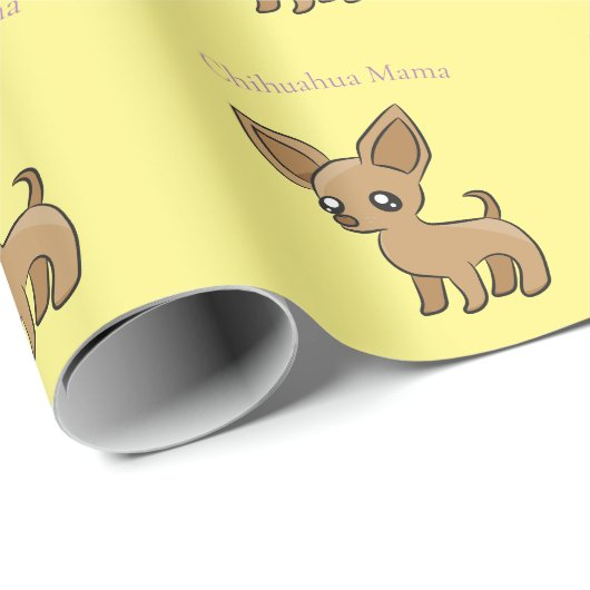 Schattige Chihuahua Mama Art Thunder_Cove Cadeaupapier (Rol Hoek)