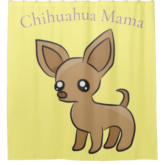 Schattige Chihuahua Mama Art Thunder_Cove Douchegordijn (Voorkant)