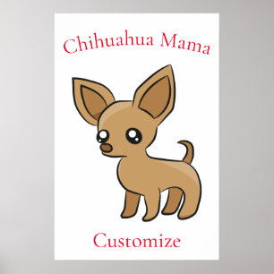 Schattige Chihuahua Mama Art Thunder_Cove Poster