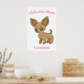 Schattige Chihuahua Mama Art Thunder_Cove Poster (Keuken)