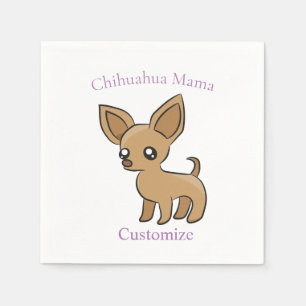 Schattige Chihuahua Mama Art Thunder_Cove Servet